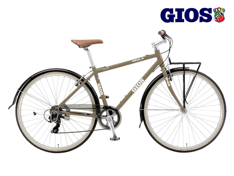 2025 GIOS ジオス ESOLA イソラ ブラウン 7段変速 700C シティサイクル